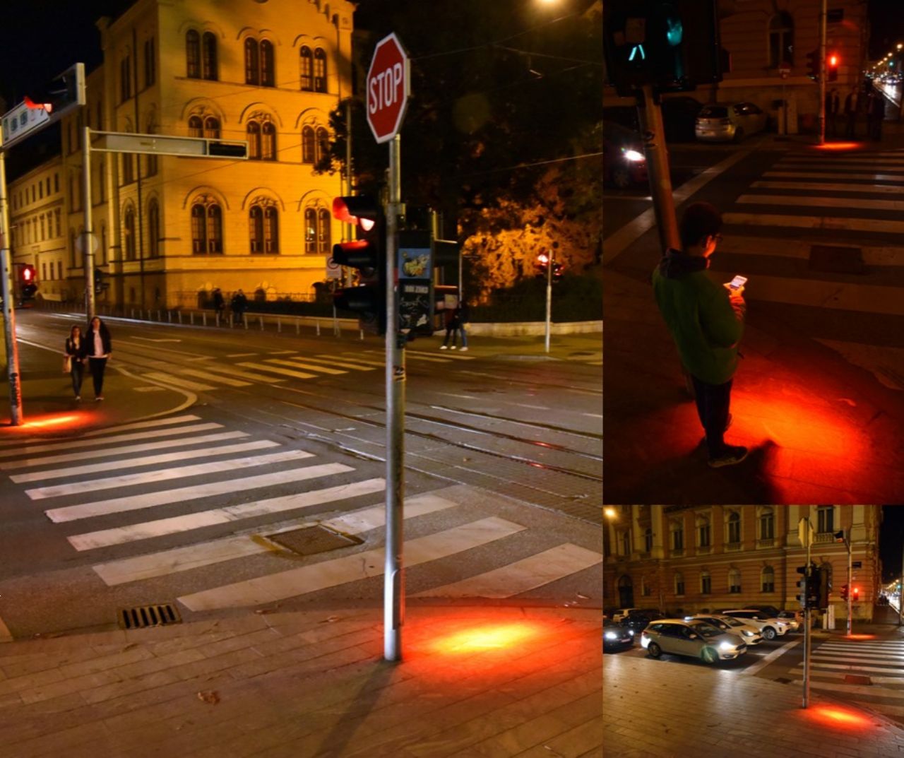 Prvi semafor za pešce, zatopljene v mobilne telefone Prvi semafor za pešce, zatopljene v mobilne telefone