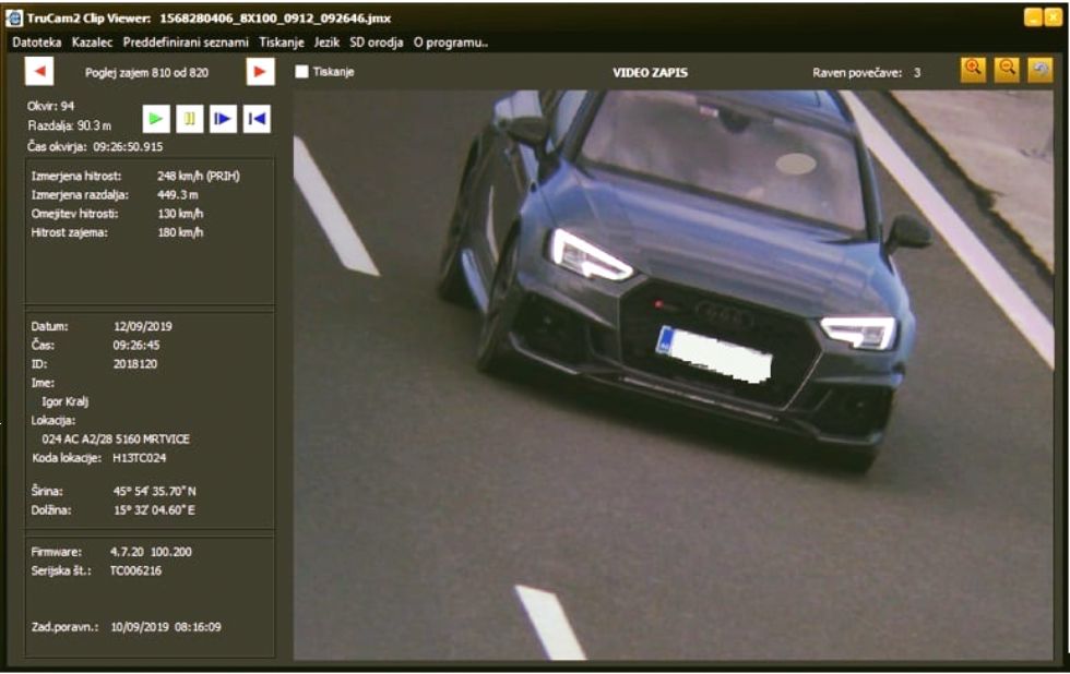 Z Audijem RS4 pri Brežicah »prebil zvočni zid« Z Audijem RS4 pri Brežicah »prebil zvočni zid«