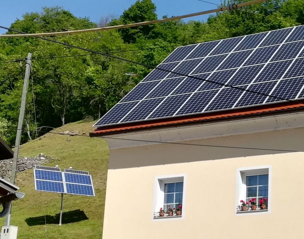 Domače elektrarne na strehi za avto in palični mešalnik Domače elektrarne na strehi za avto in palični mešalnik