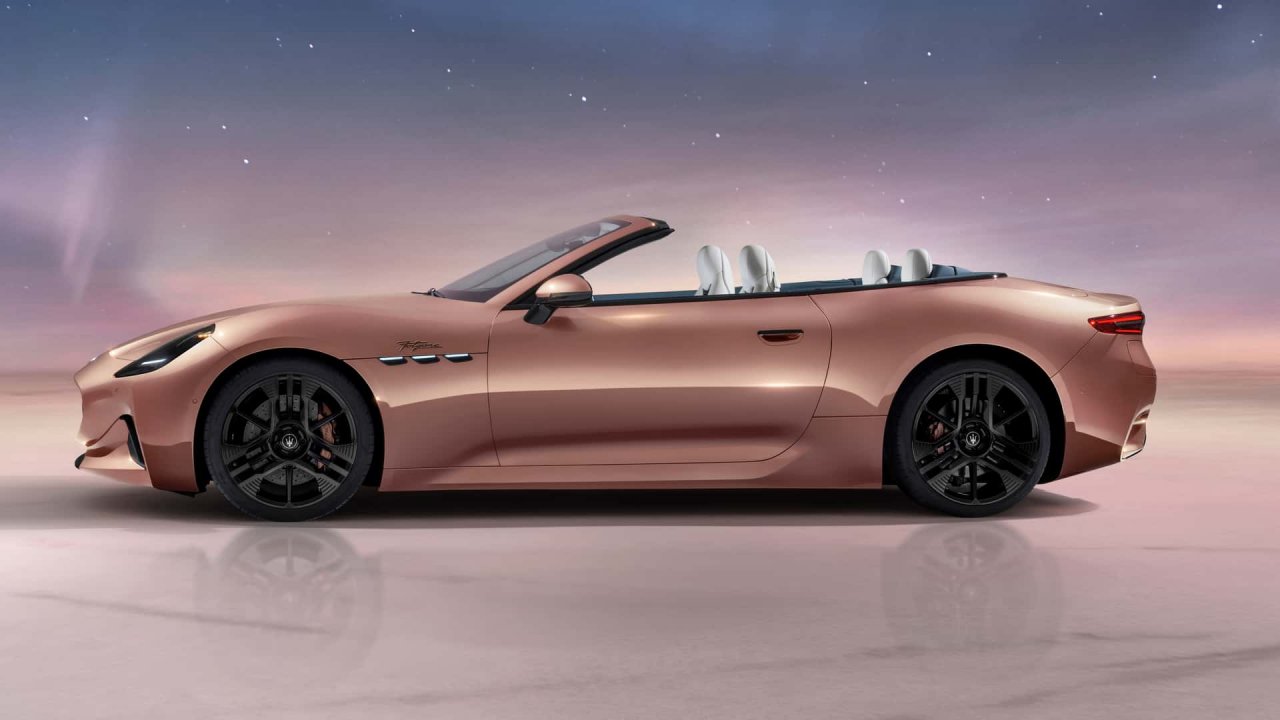Električni Maserati za veter v laseh Električni Maserati za veter v laseh
