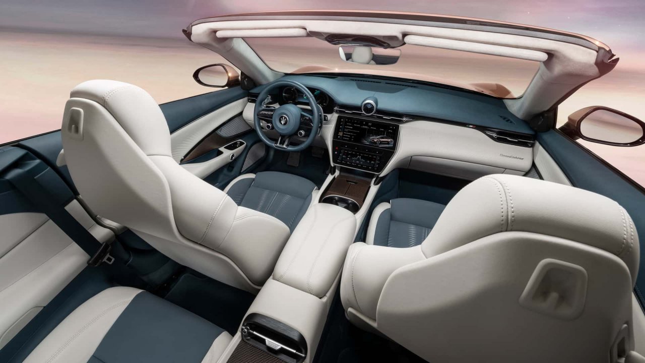 Električni Maserati za veter v laseh Električni Maserati za veter v laseh