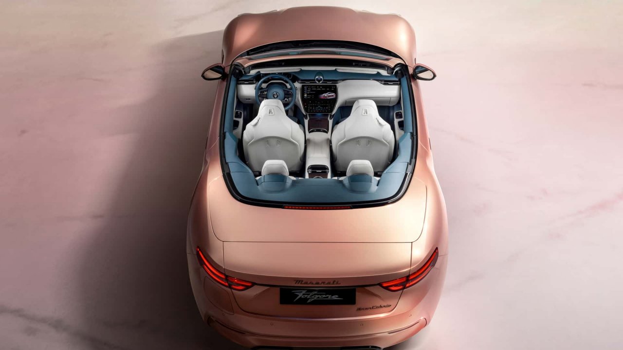 Električni Maserati za veter v laseh Električni Maserati za veter v laseh