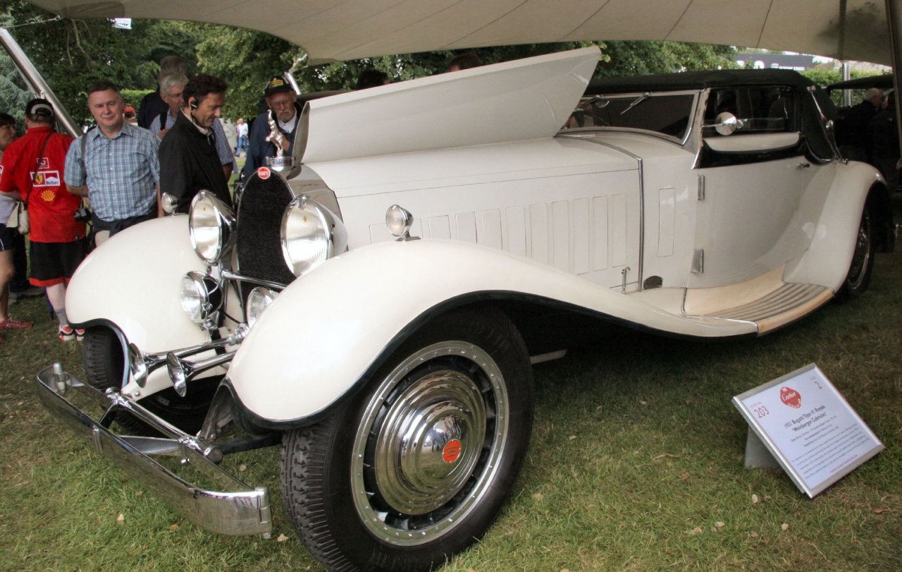 Cabrio različica na šasiji 41121, Bugatti Type 41 Royale Weinberger Cabriolet.