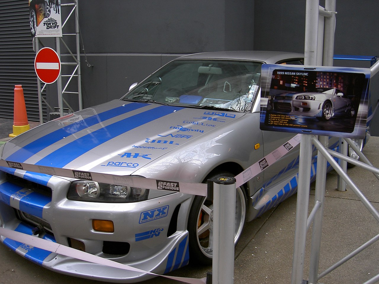 Originalni R34 GT-R iz drugega dela filma Hitri in drzni.