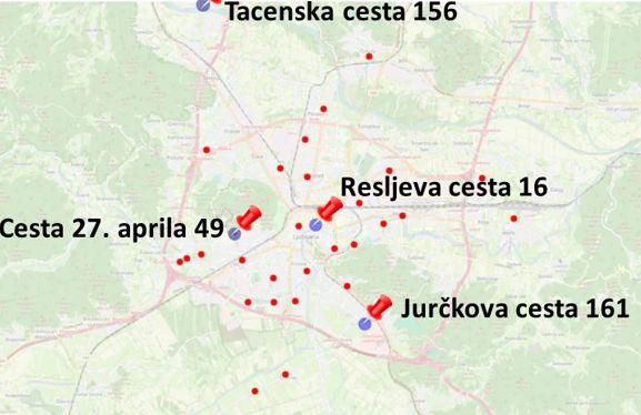 To so nove lokacije merilnikov hitrosti v Ljubljani To so nove lokacije merilnikov hitrosti v Ljubljani