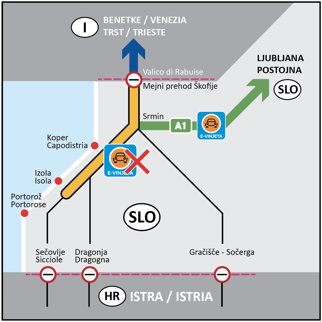 Na Obali brez vinjete, a z nižjo omejitvijo hitrosti