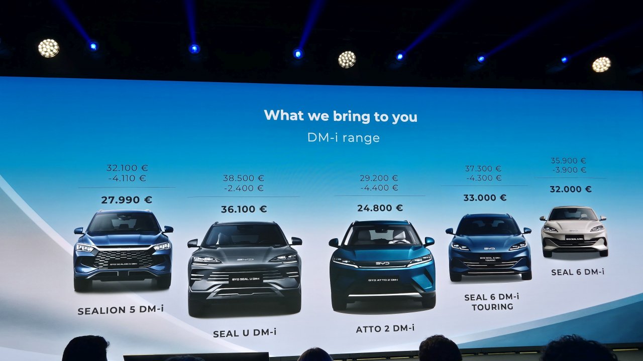 To so slovenske cene devetih modelov kitajskega BYD