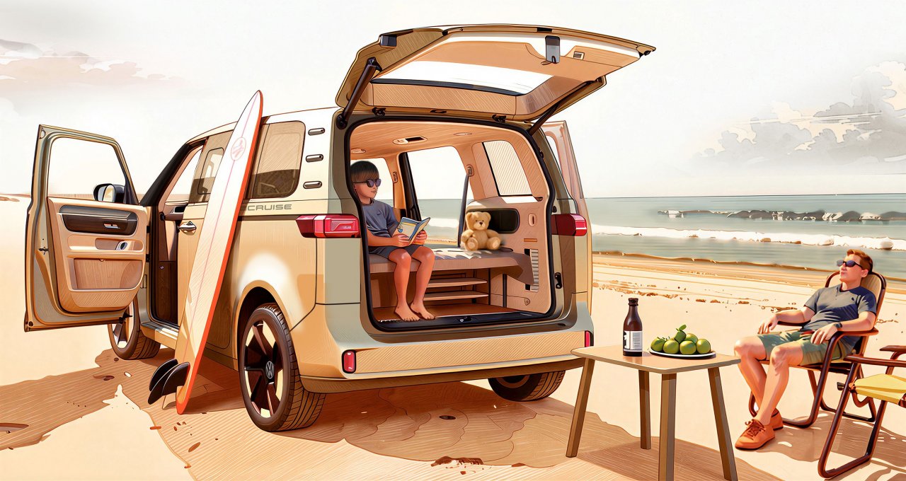 Volkswagen California Beach z napihljivo kuhinjo Volkswagen California Beach z napihljivo kuhinjo
