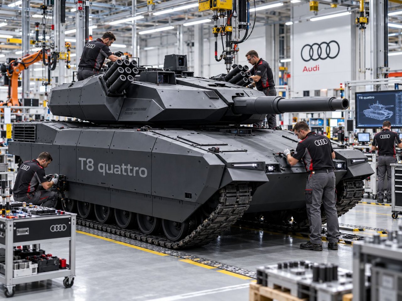 Audi bo zaposlene začasno posojal obrambni industriji Audi bo zaposlene začasno posojal obrambni industriji